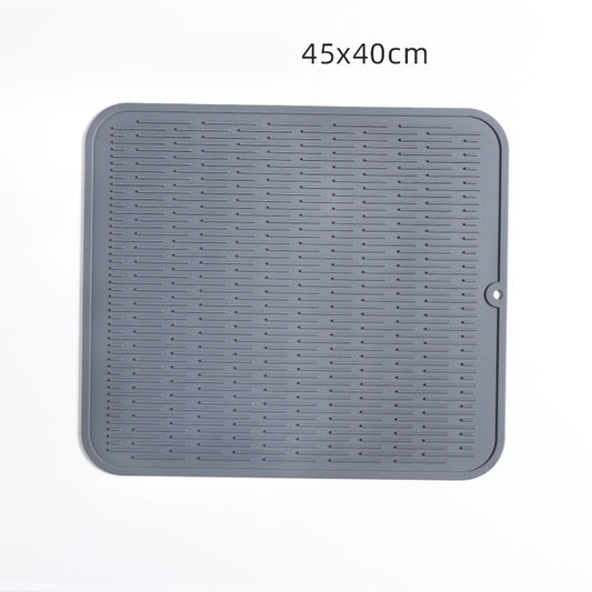 Large Non-Slip Gray Silicone Insulation Mat for Dining
