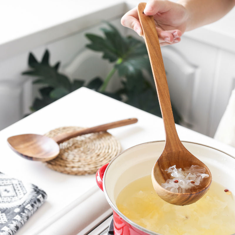 Japanese Non-Stick Wooden Spatula and Spoon Set